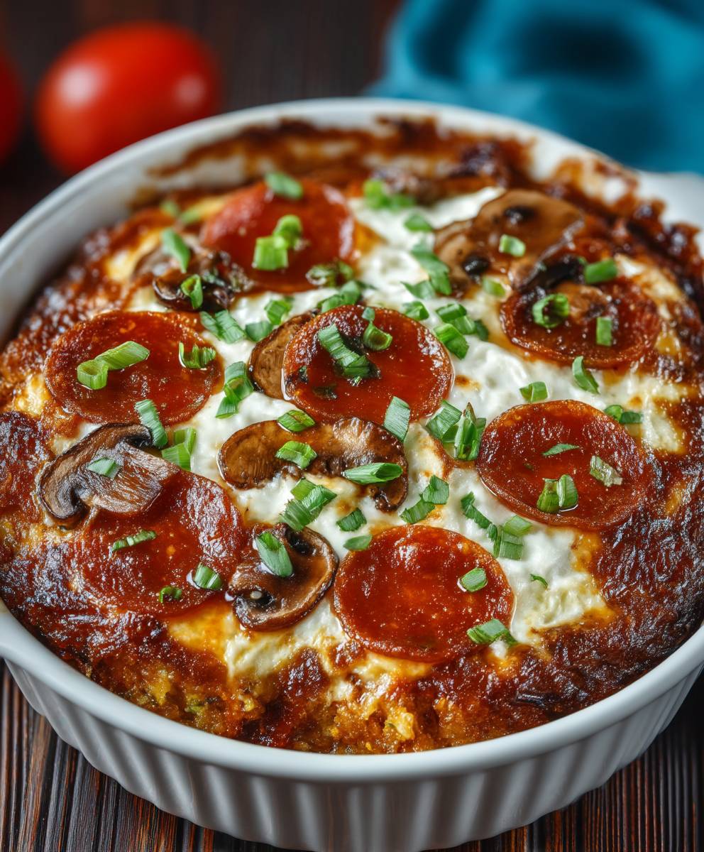 Low Carb Pizza Casserole