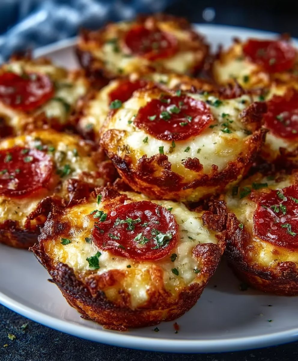 Keto Pepperoni Pizza Bites