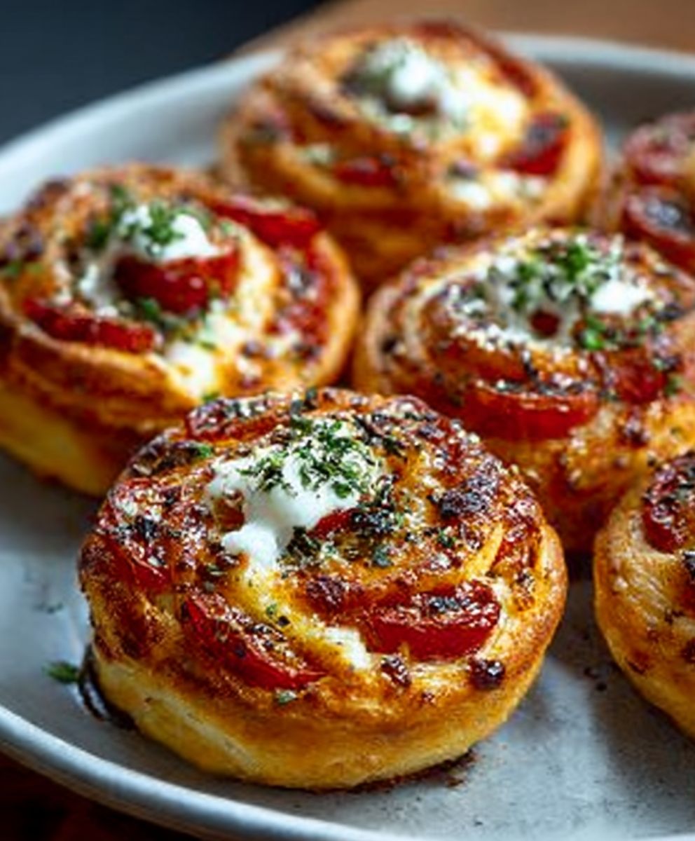 Mini Deep Dish Pizzas
