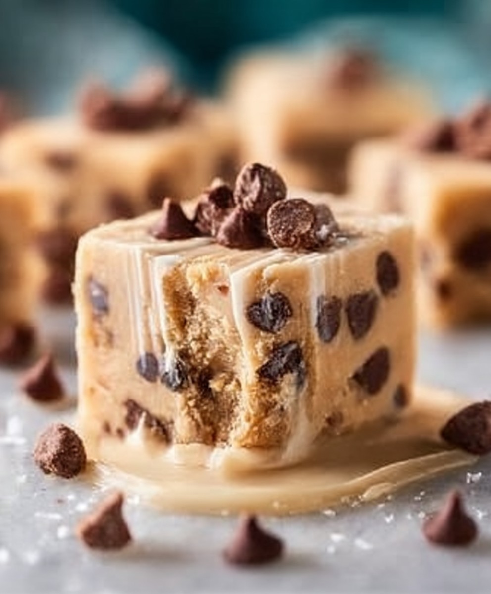 Chocolate Chip Cookie Dough Fudge