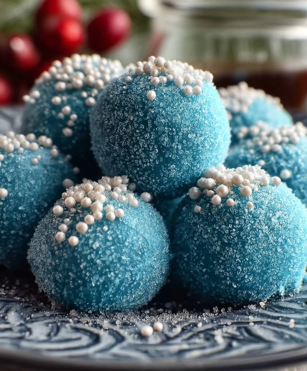 Blue Christmas Truffles