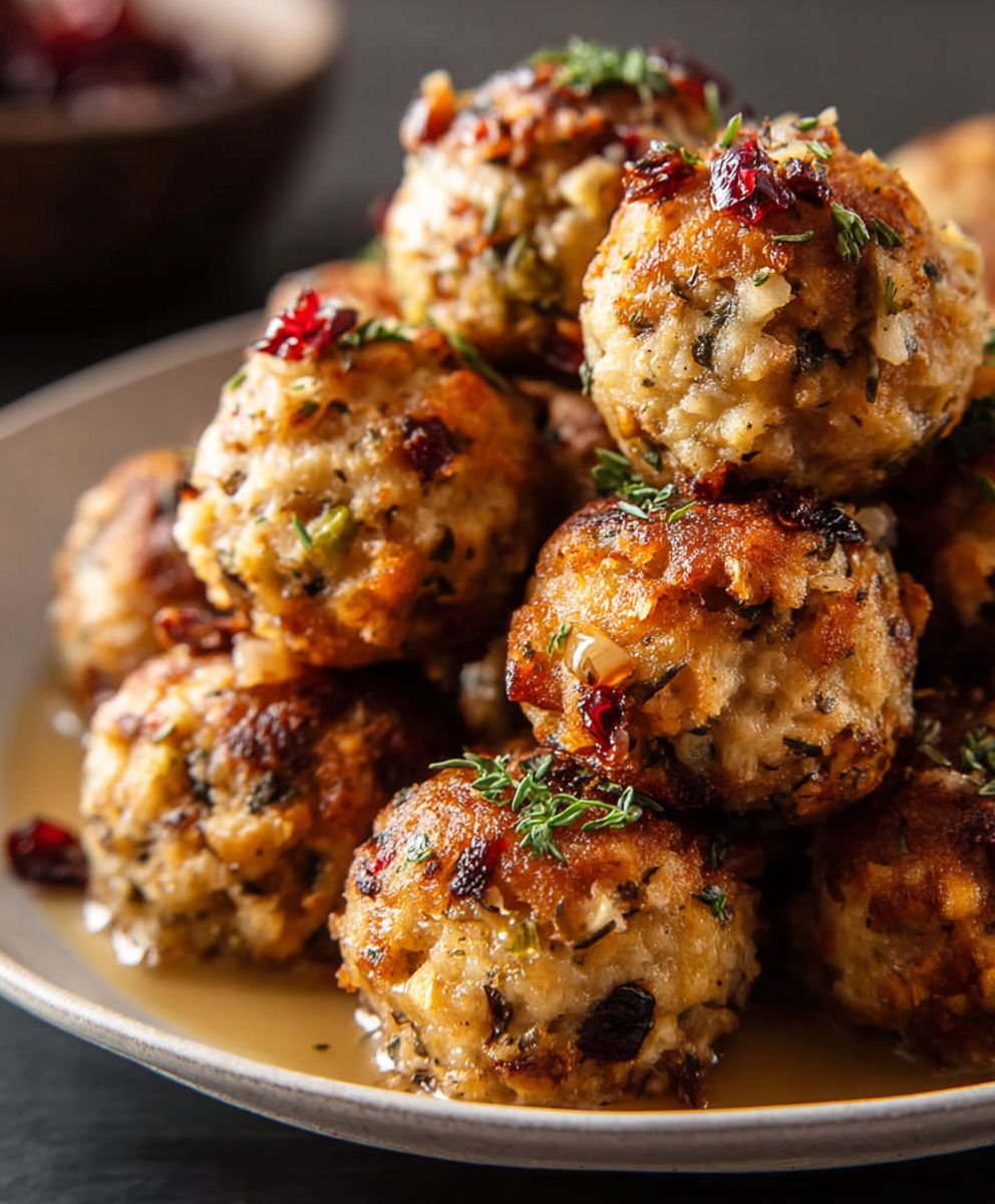 Thanksgiving Stuffing Balls