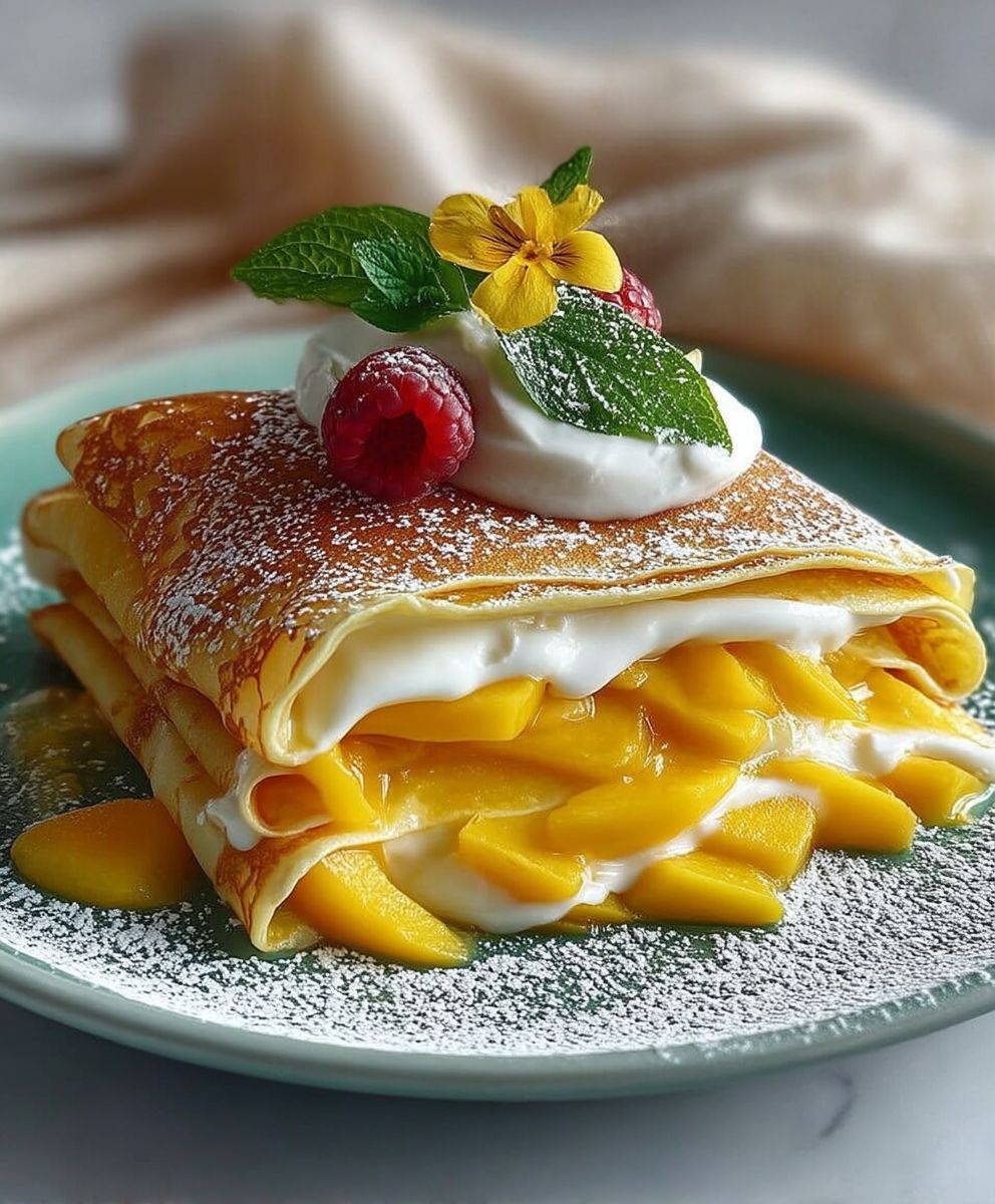 Hong Kong Mango Pancakes