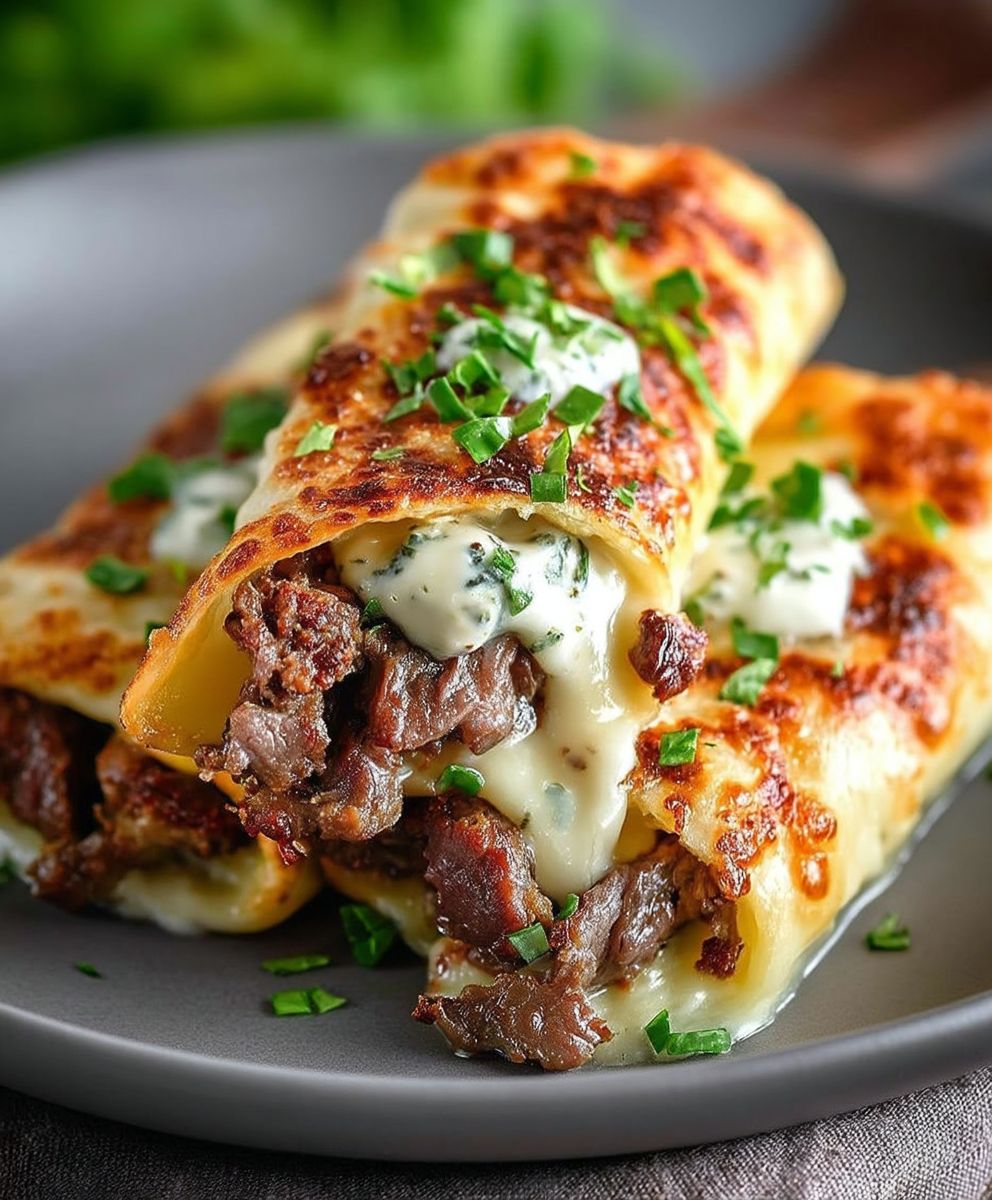 Keto Philly Cheesesteak Rolls