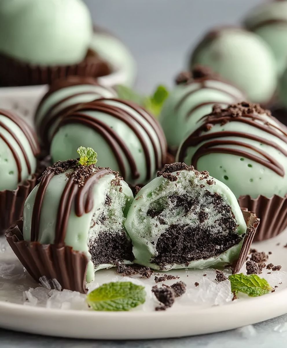 Mint Oreo Truffles