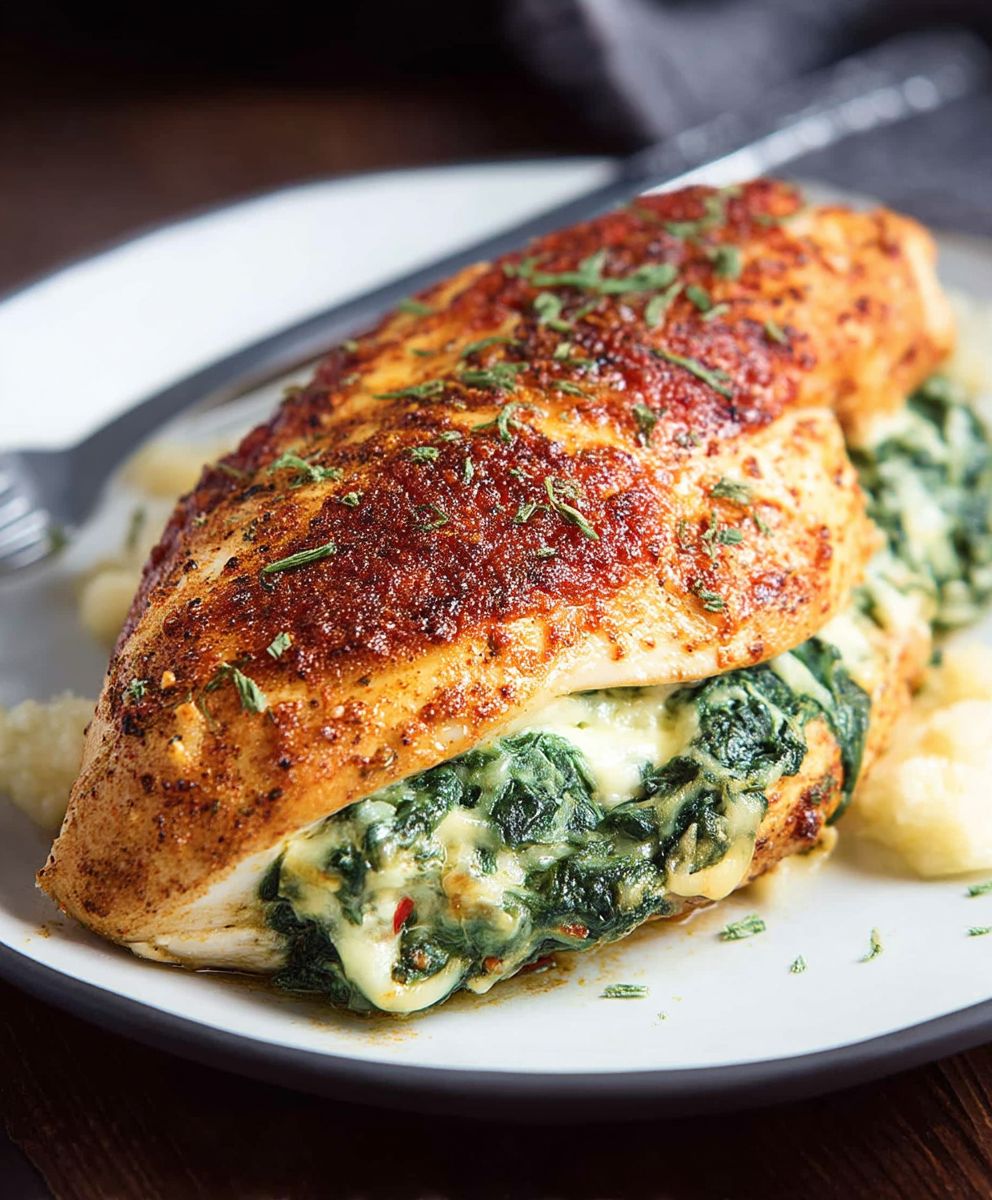 Spinach Stuffed Chicken Breasts