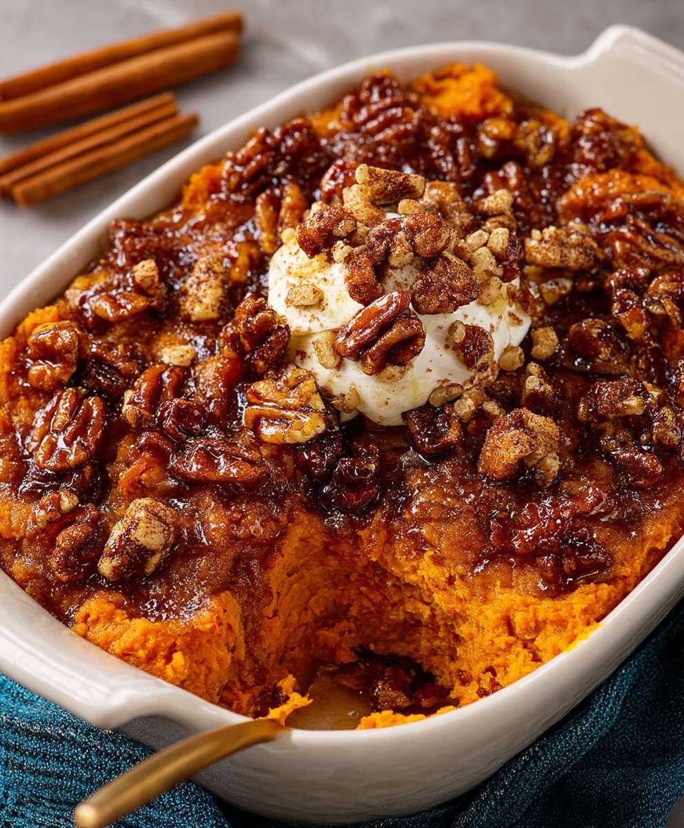southern maple sweet potato casserole