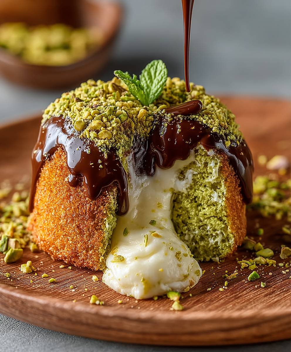 Pistachio Cheese Bomb