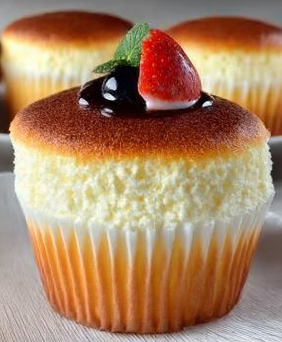 Japanese Cotton Cheesecake Cupcakes