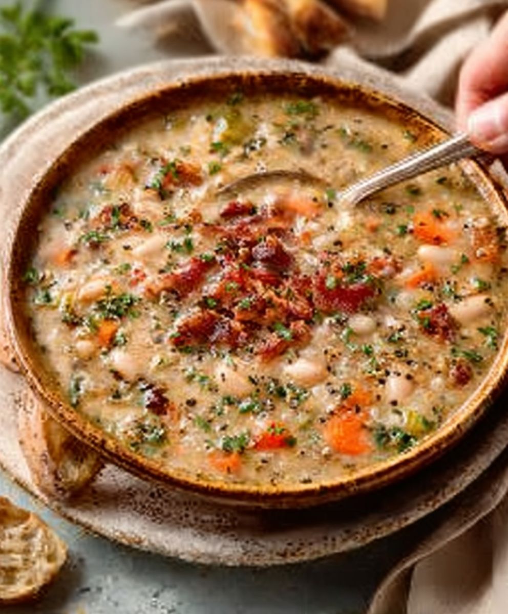 White Bean Soup with Bacon