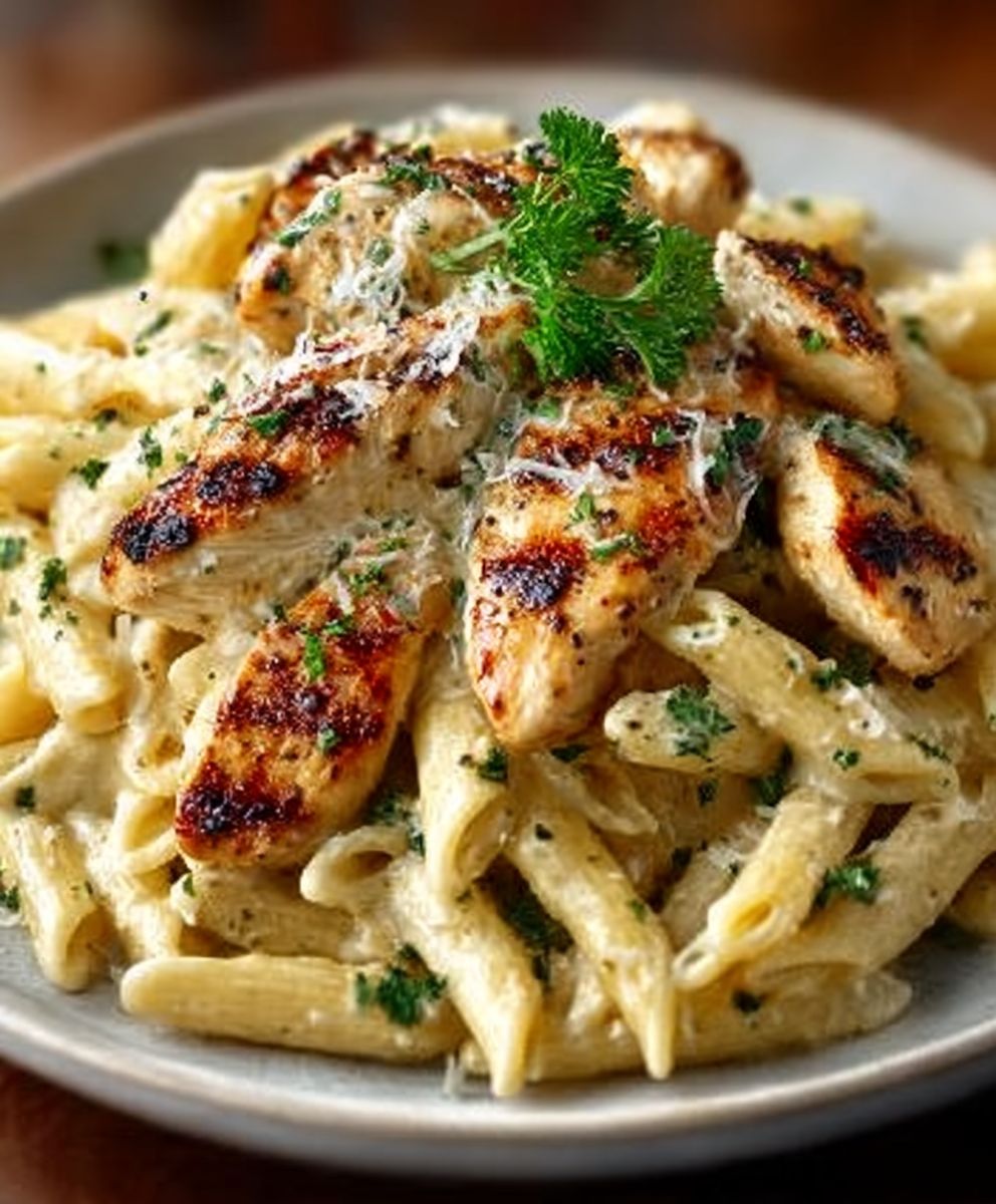 Garlic Parmesan Chicken Pasta