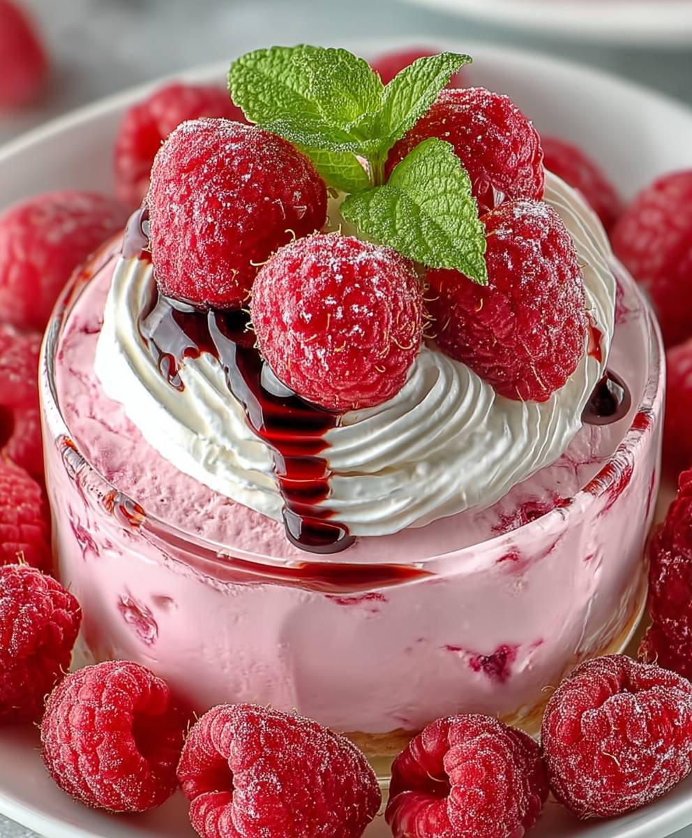 Cottage Cheese Raspberry Mousse