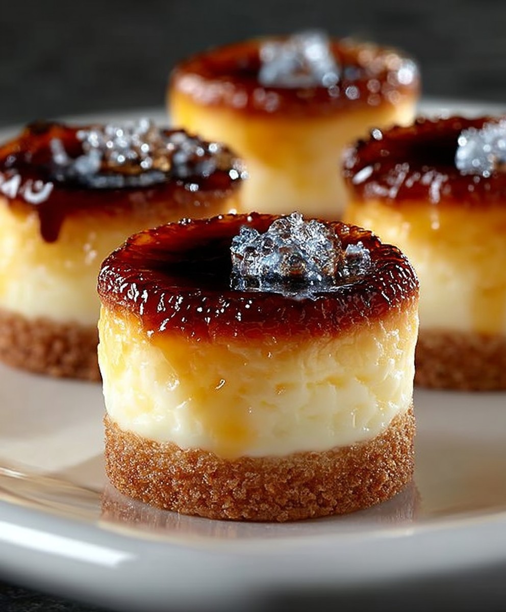 Mini Crème Brûlée Cheesecakes