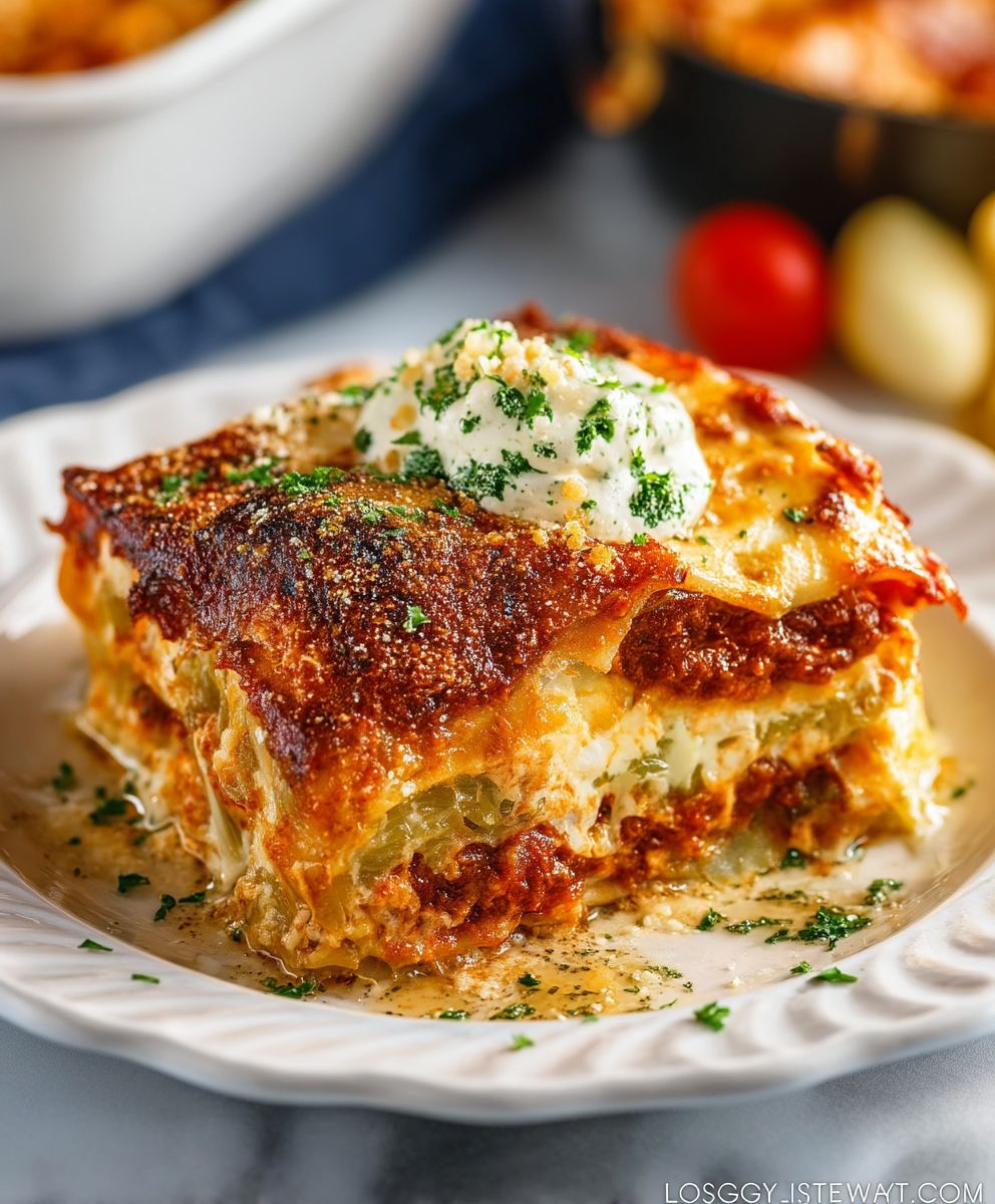 Cabbage Lasagna Dish