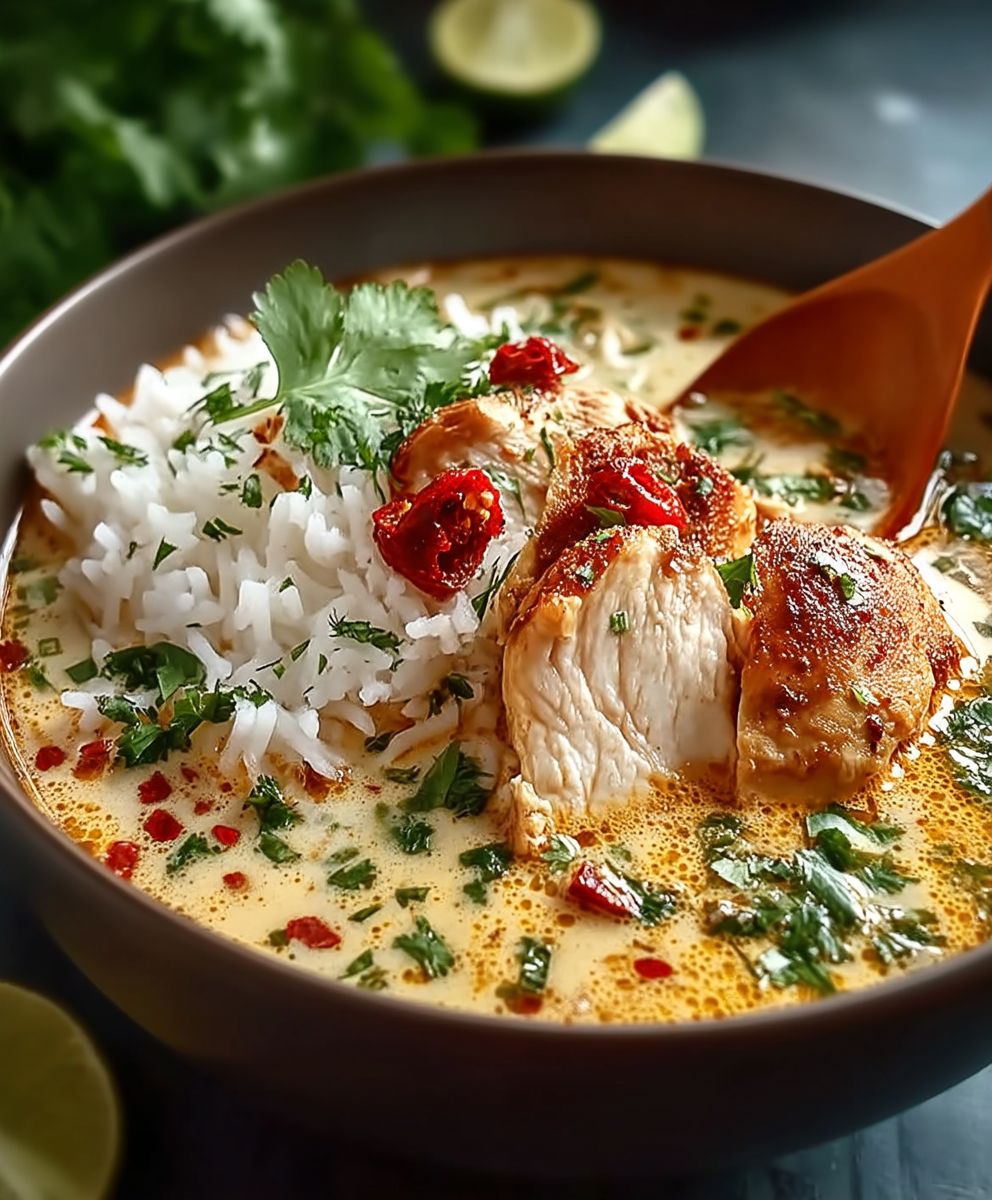 Coconut Chicken Brothy Rice