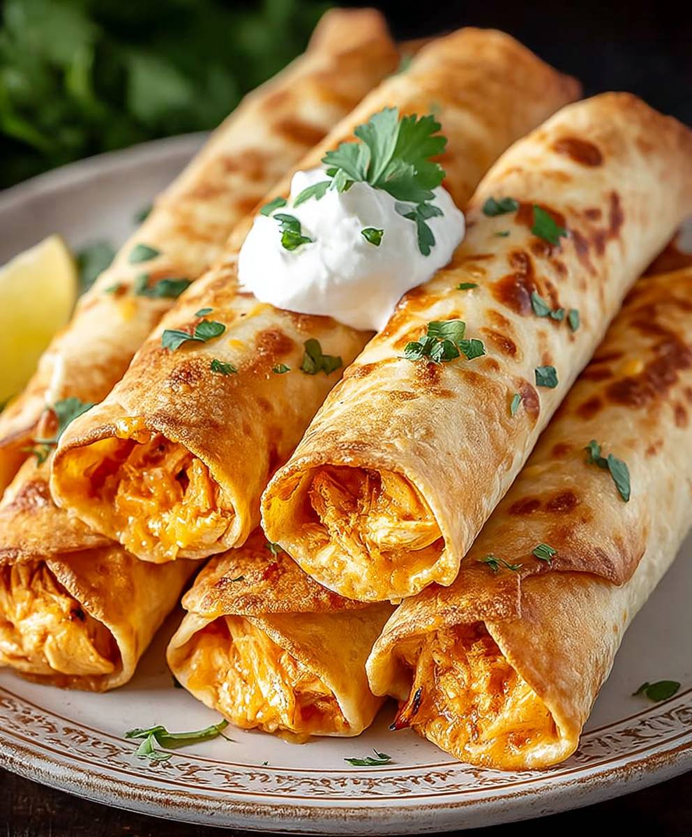 Crispy Chicken Taquitos