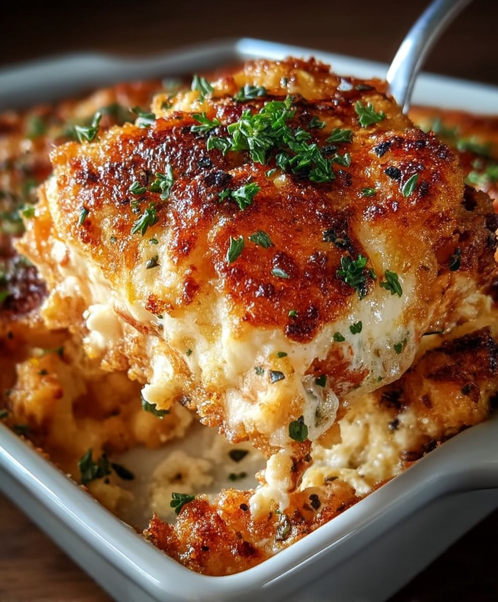 High Protein Chicken Parmesan Casserole