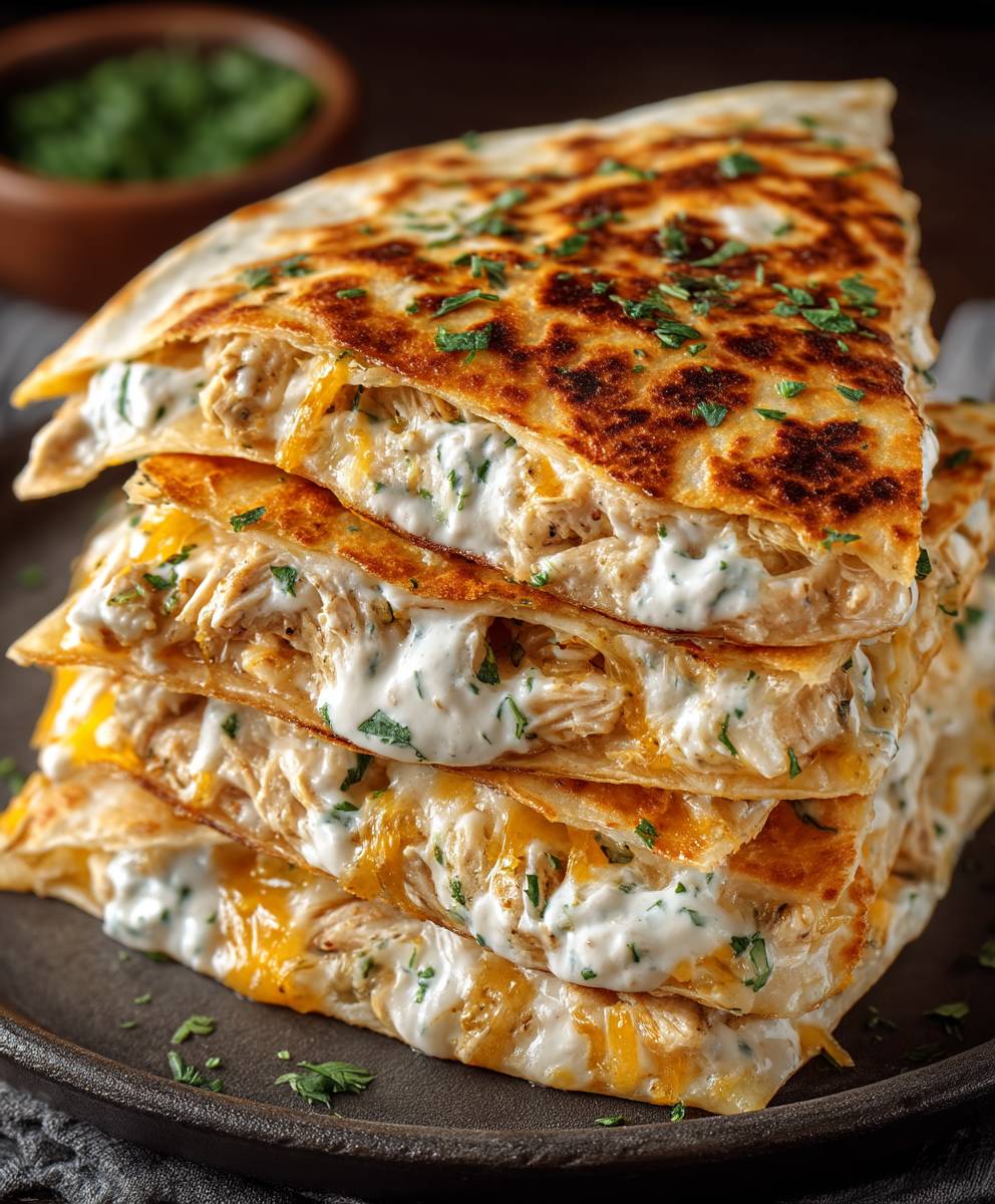 High-Protein Chicken Quesadilla