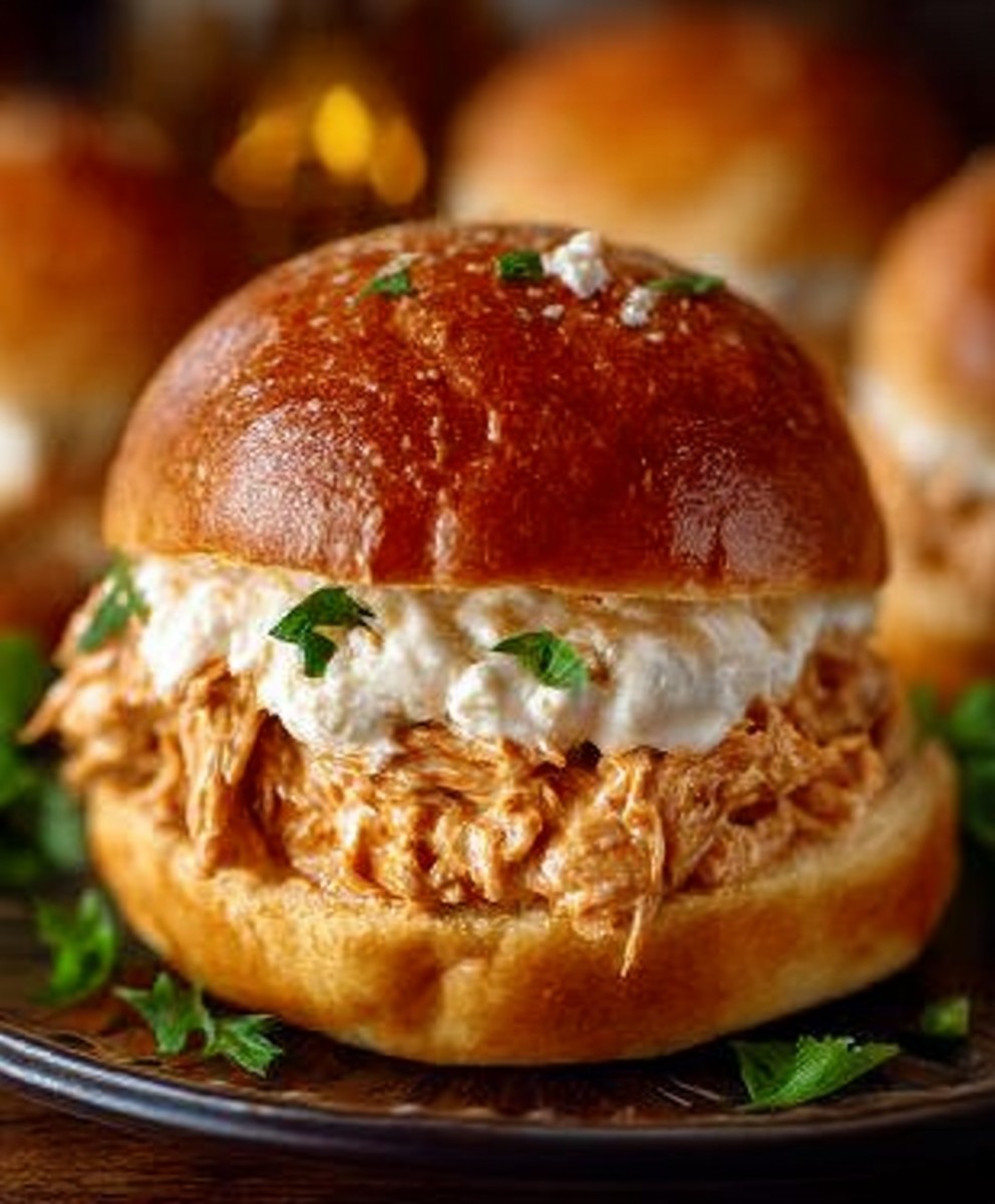 Chicken Alfredo Sloppy Joes