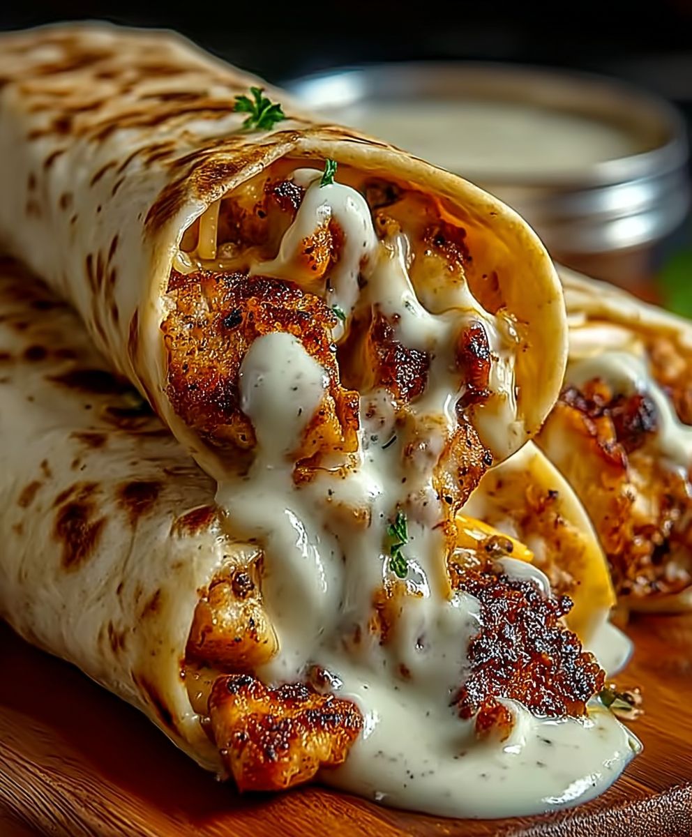 Cheesy Garlic Chicken Wraps: A Delicious and Easy Recipe image 2