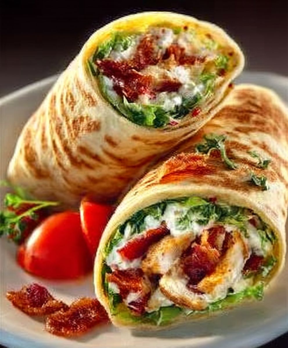 Crispy Chicken Turkey Bacon Ranch Wrap image 2