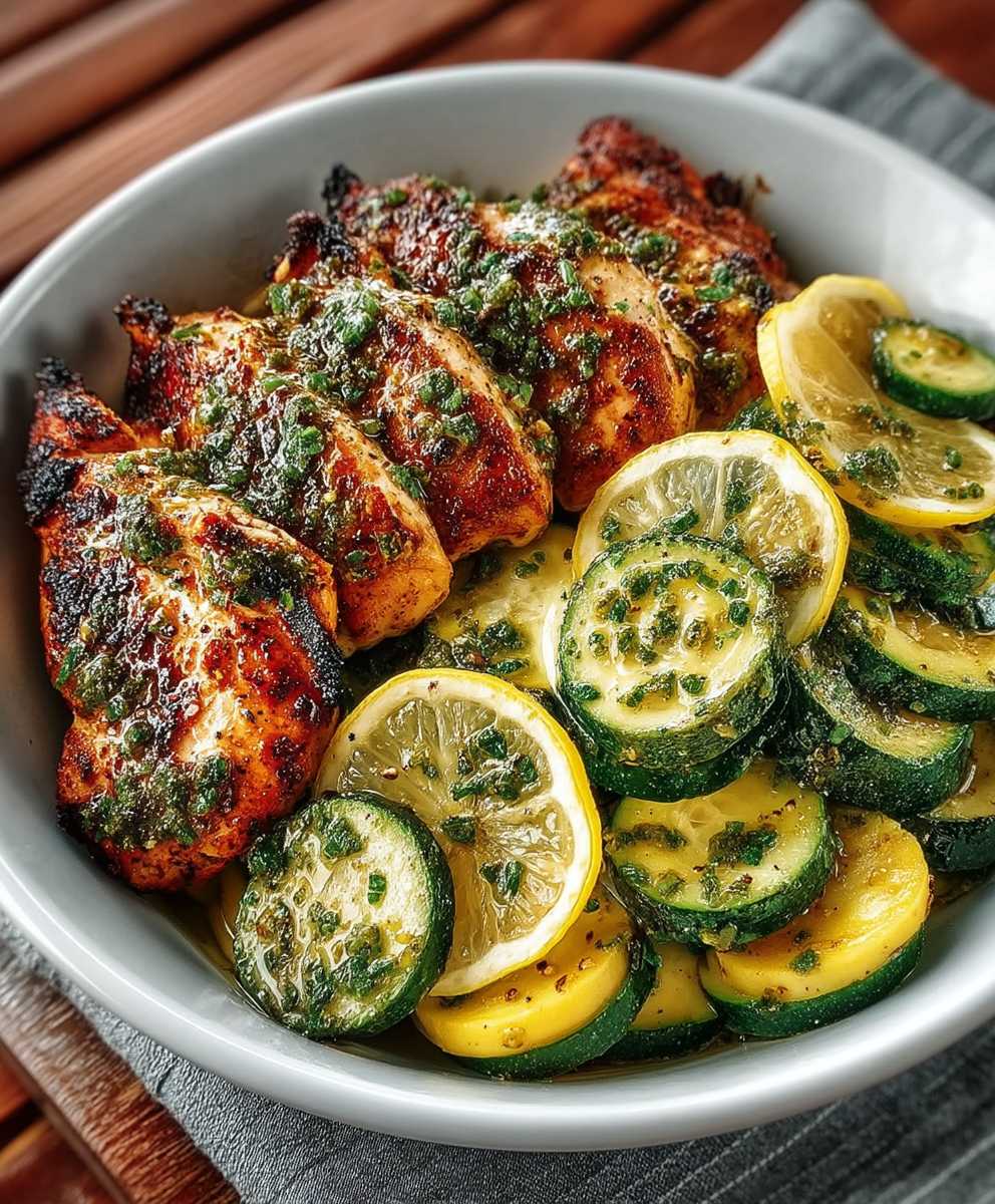 Easy Asado Chicken with Lemon Zucchini Sauté image 2