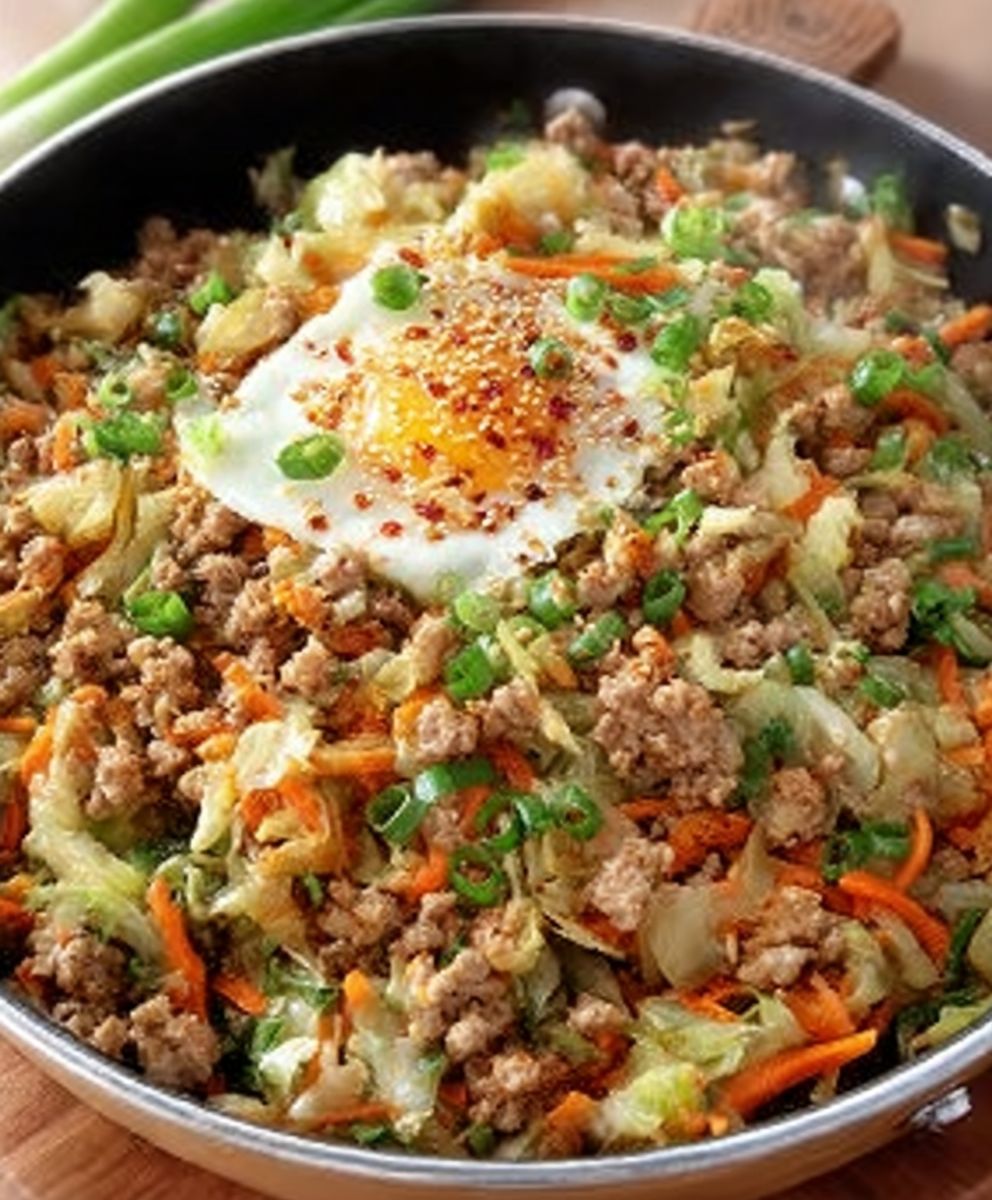 Egg Roll in a Bowl (One-Skillet, Keto) image 2