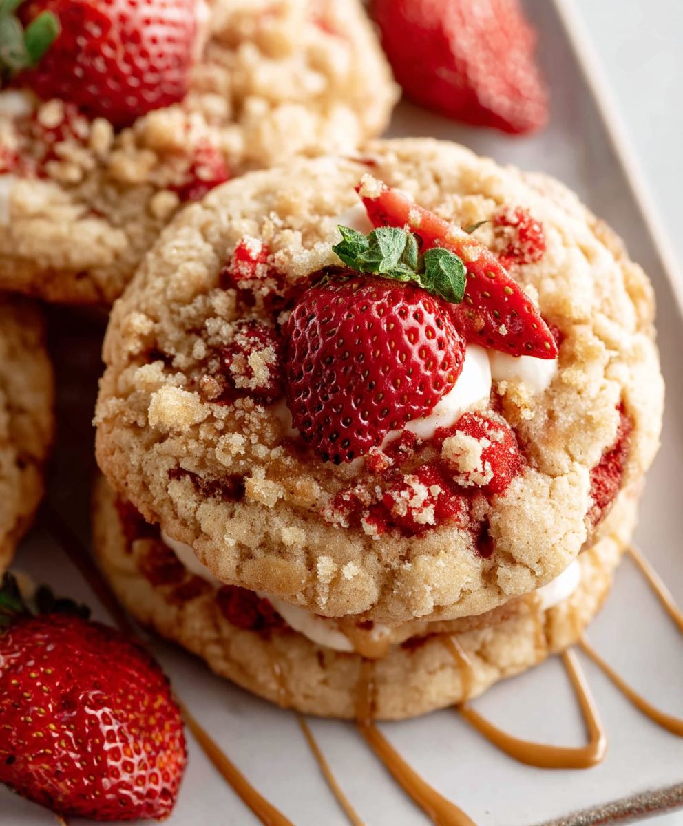 Soft Strawberry Shortcake Cookies – Easy Homemade Recipe image 2